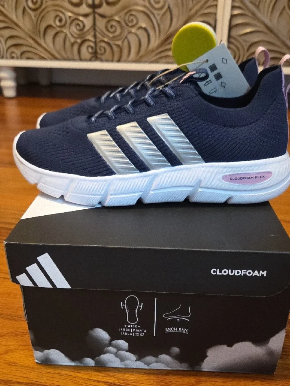 adidas Wide Fit Arch Rise Support Cloudfoam Flex - Slounge
